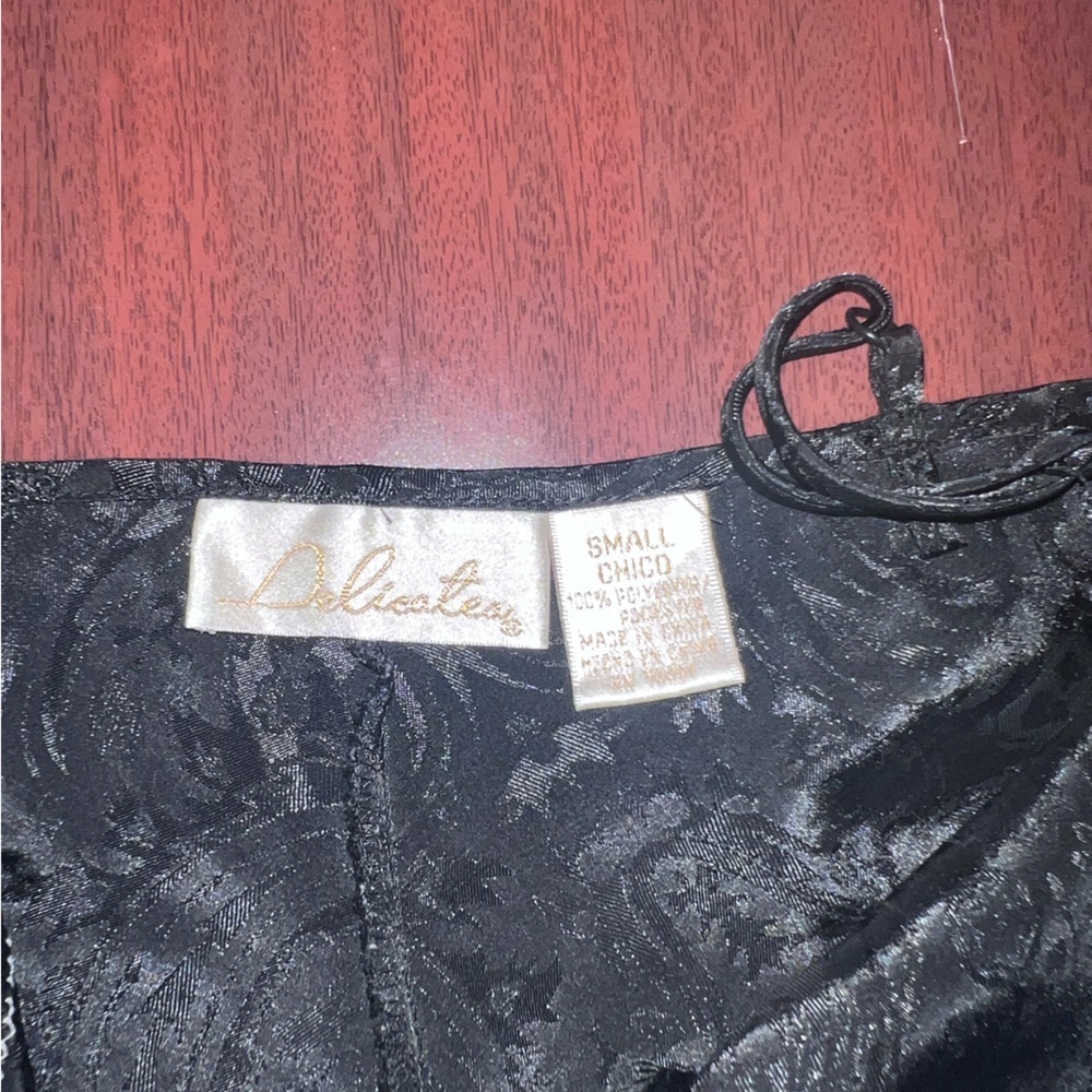 Delicates Black and White Lace Chemise - Picture 2 of 4